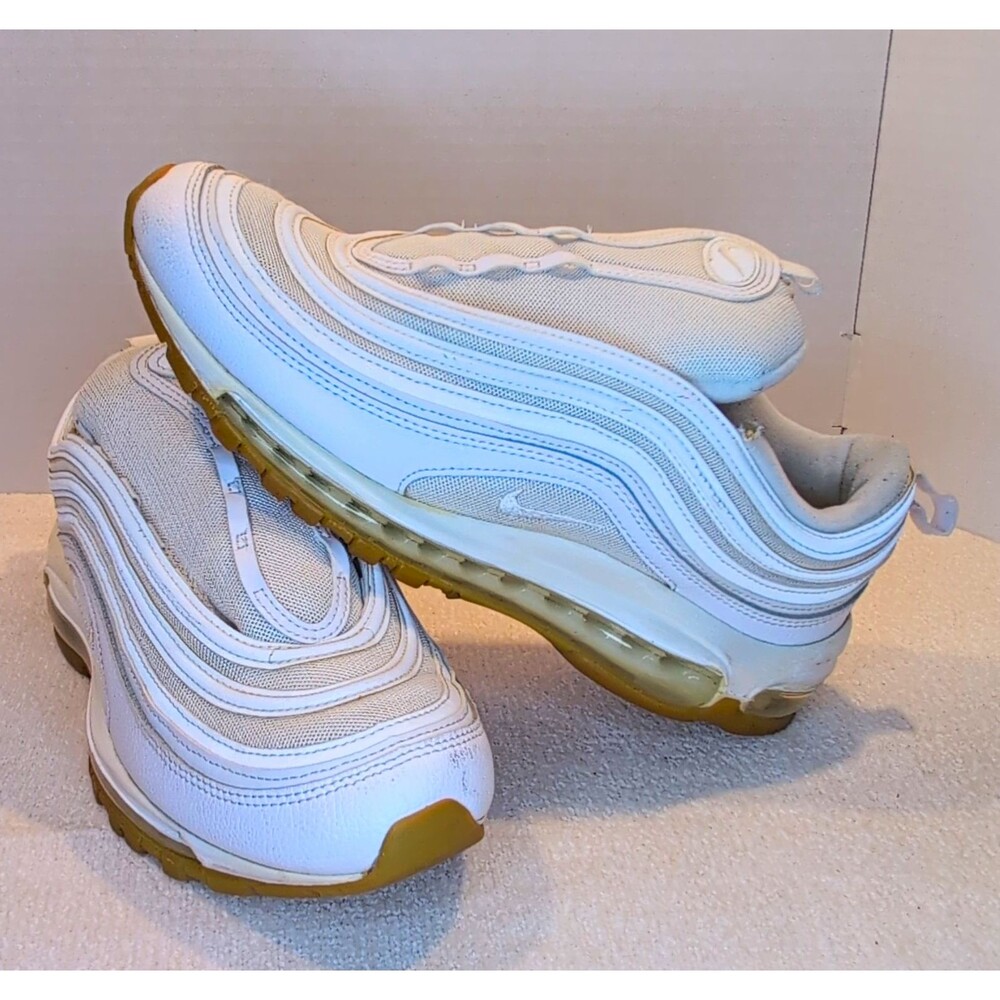 Nike Air Max 97 “White Gum” Men’s Low Top Lace Up Mesh Sneakers DJ2740-100